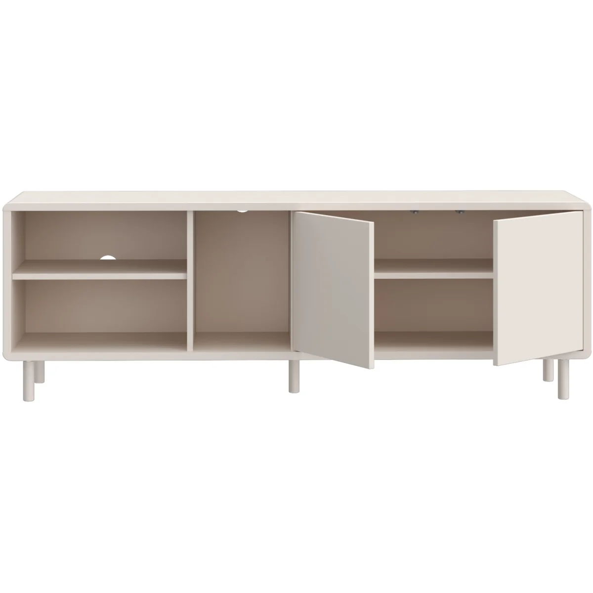 Playly TV Unit with Open Shelving and 2-Door Storage in Sand - Sand – image 5