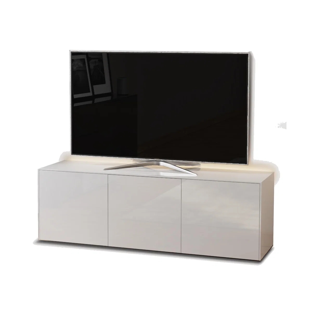 INTEL 1500 LED White TV Cabinet - White