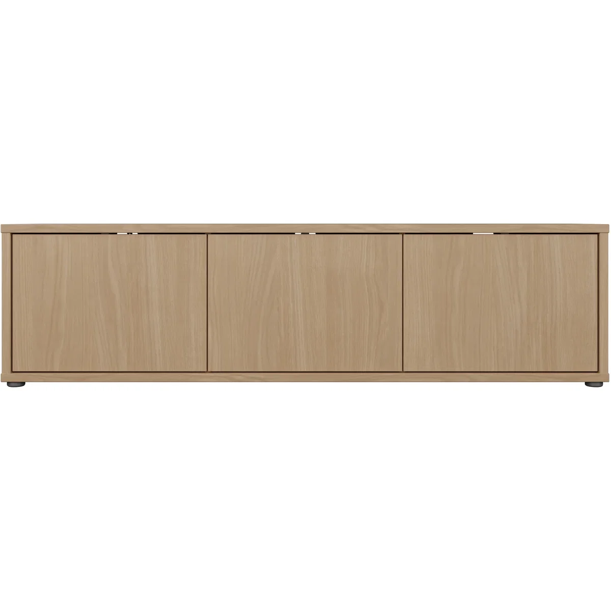 Alice Springs Wide TV Cabinet with 3 Doors Push-Open in Taupe - Butter Yellow – image 11