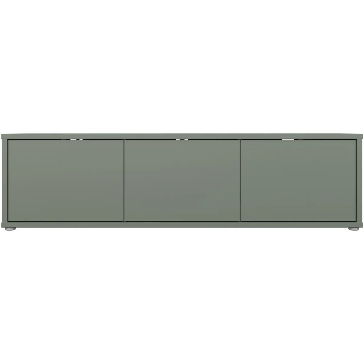 Alice Springs Wide TV Cabinet with 3 Doors Push-Open in Taupe - Butter Yellow – image 31