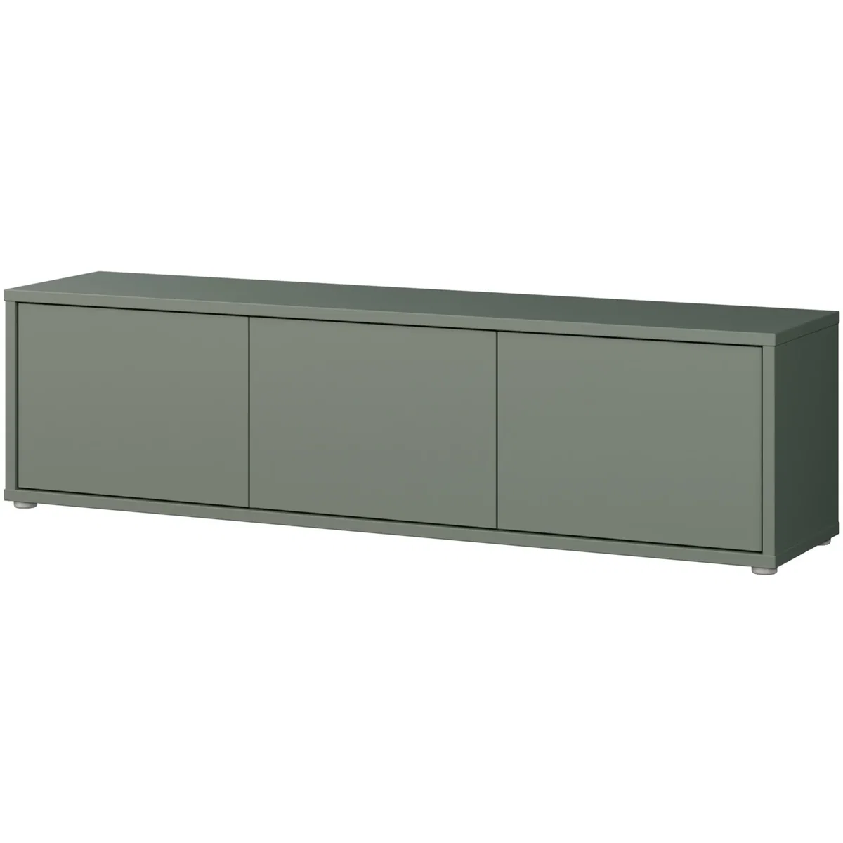 Alice Springs Wide TV Cabinet with 3 Doors Push-Open in Taupe - Butter Yellow – image 32