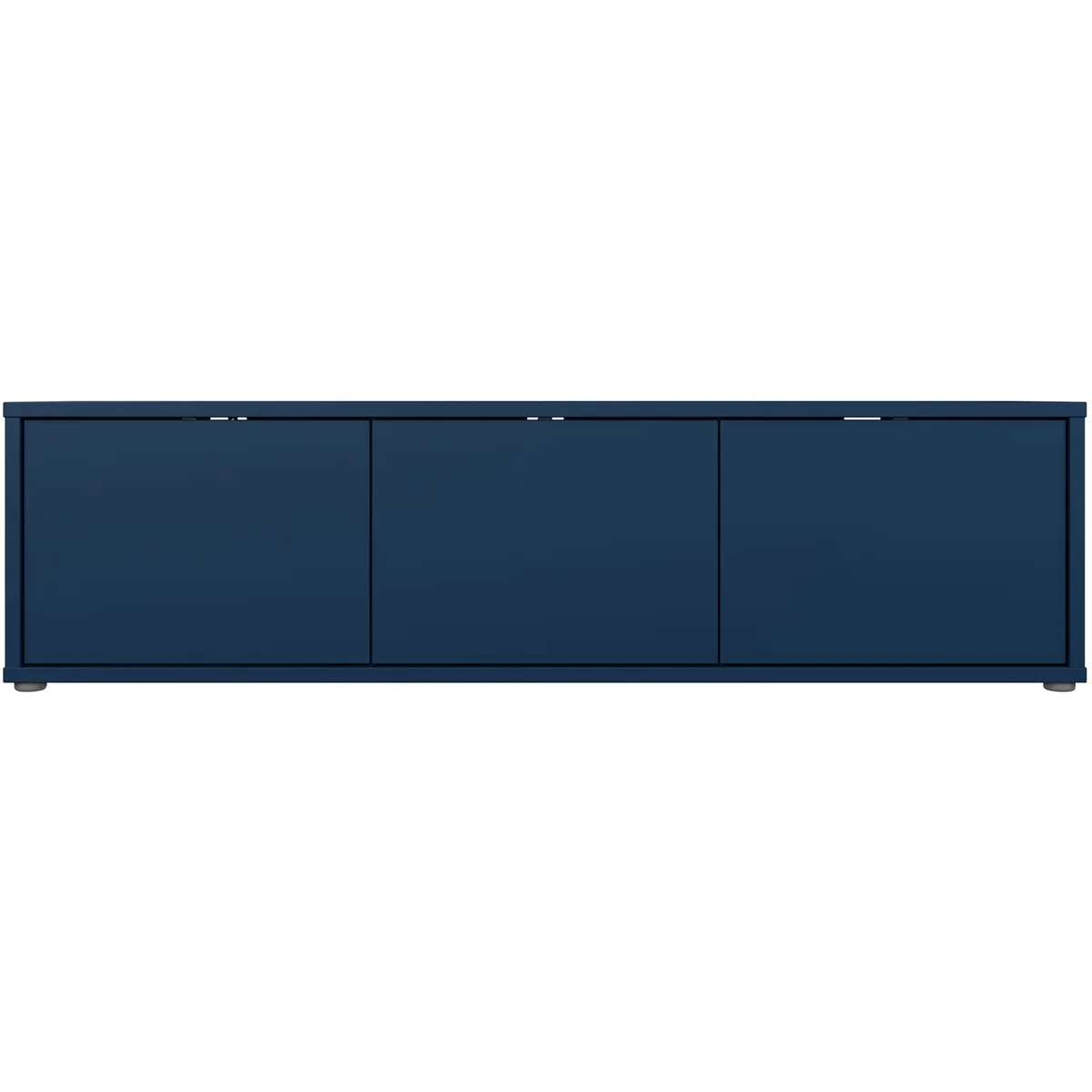 Alice Springs Wide TV Cabinet with 3 Doors Push-Open in Taupe - Butter Yellow – image 42