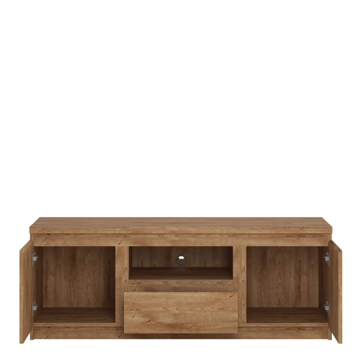 Hemingway Natural TV Cabinet 2 Door 1 Drawer - Brown – image 2
