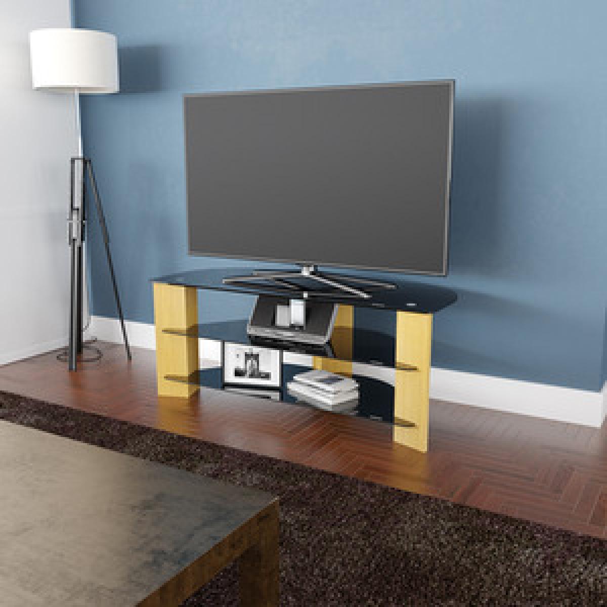 Varano 1.1m Corner TV Stand - Black – image 12
