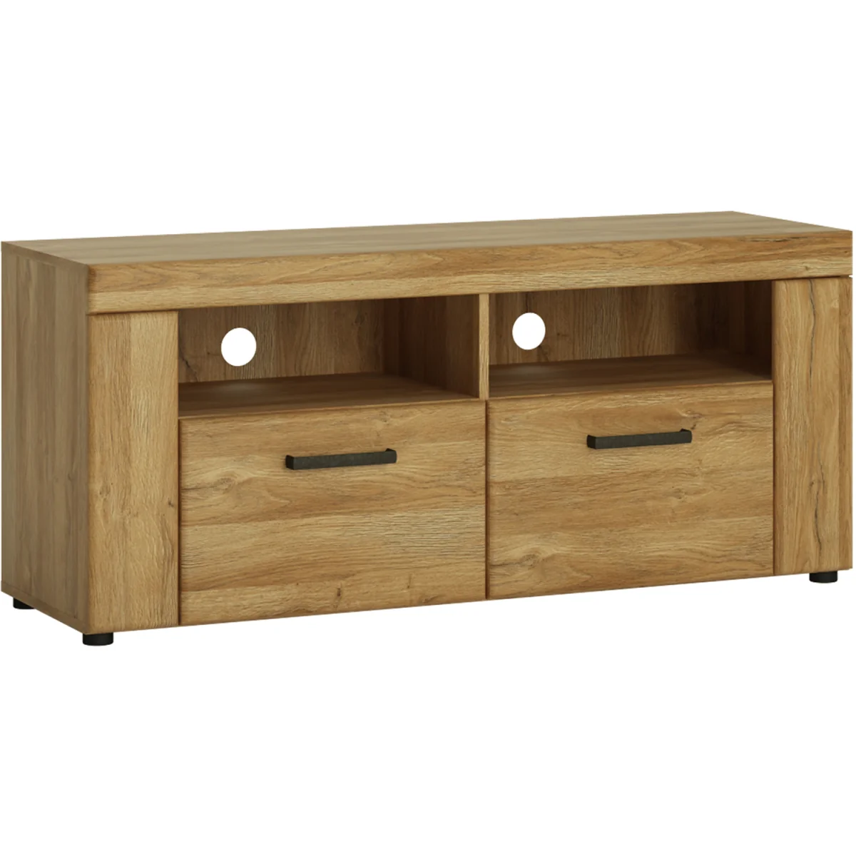Cortina 2 Drawer TV Cabinet in Grandson Oak - Grandson Oak – image 2