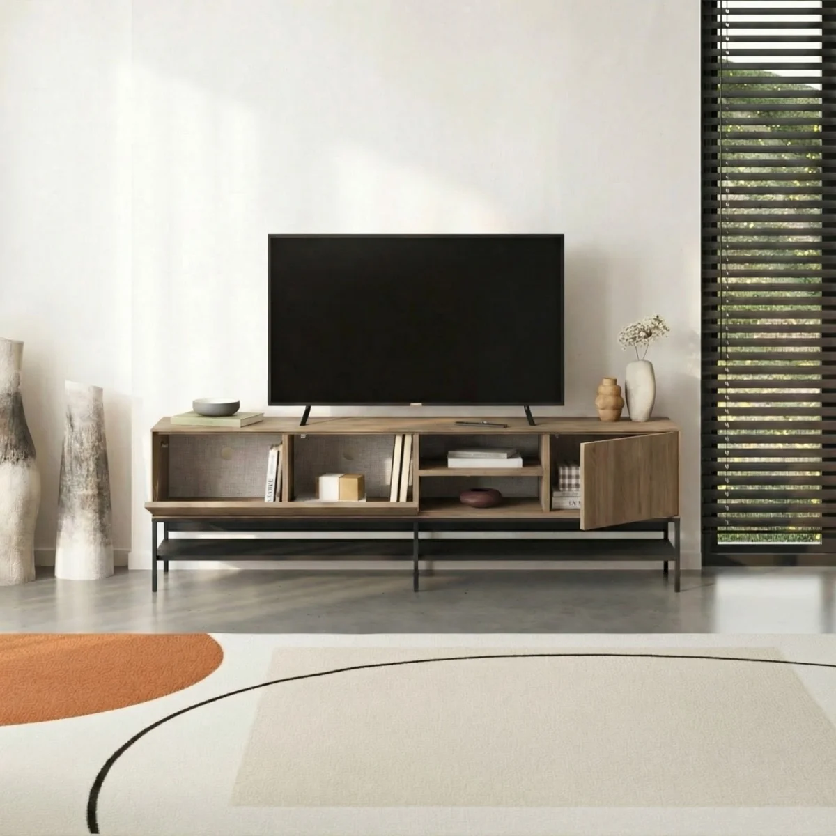Amira 180cm TV Stand - Natural Oak – image 7