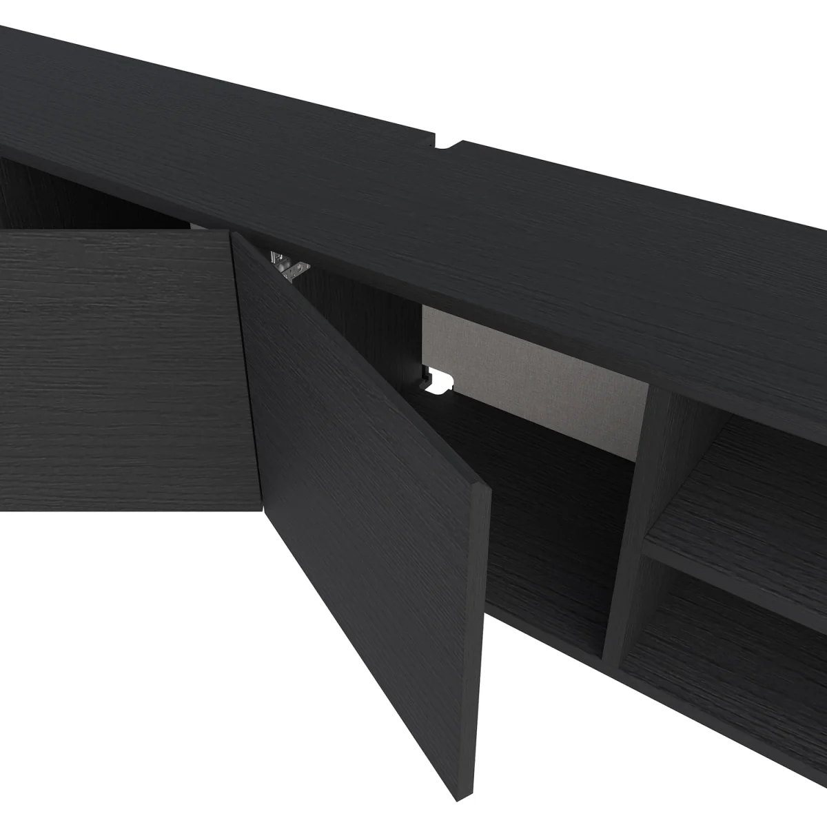 Conrad 180cm Floating TV Stand - Black Wood – image 5