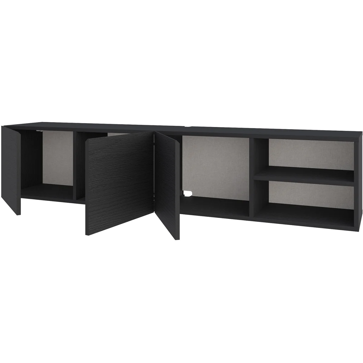 Conrad 180cm Floating TV Stand - Black Wood – image 6