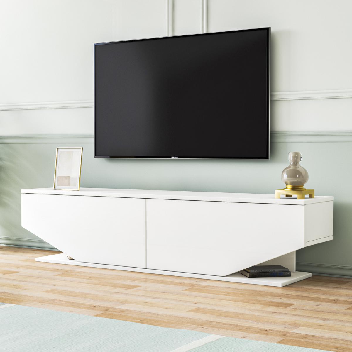 Ares TV Stand - White Colour - White – image 2