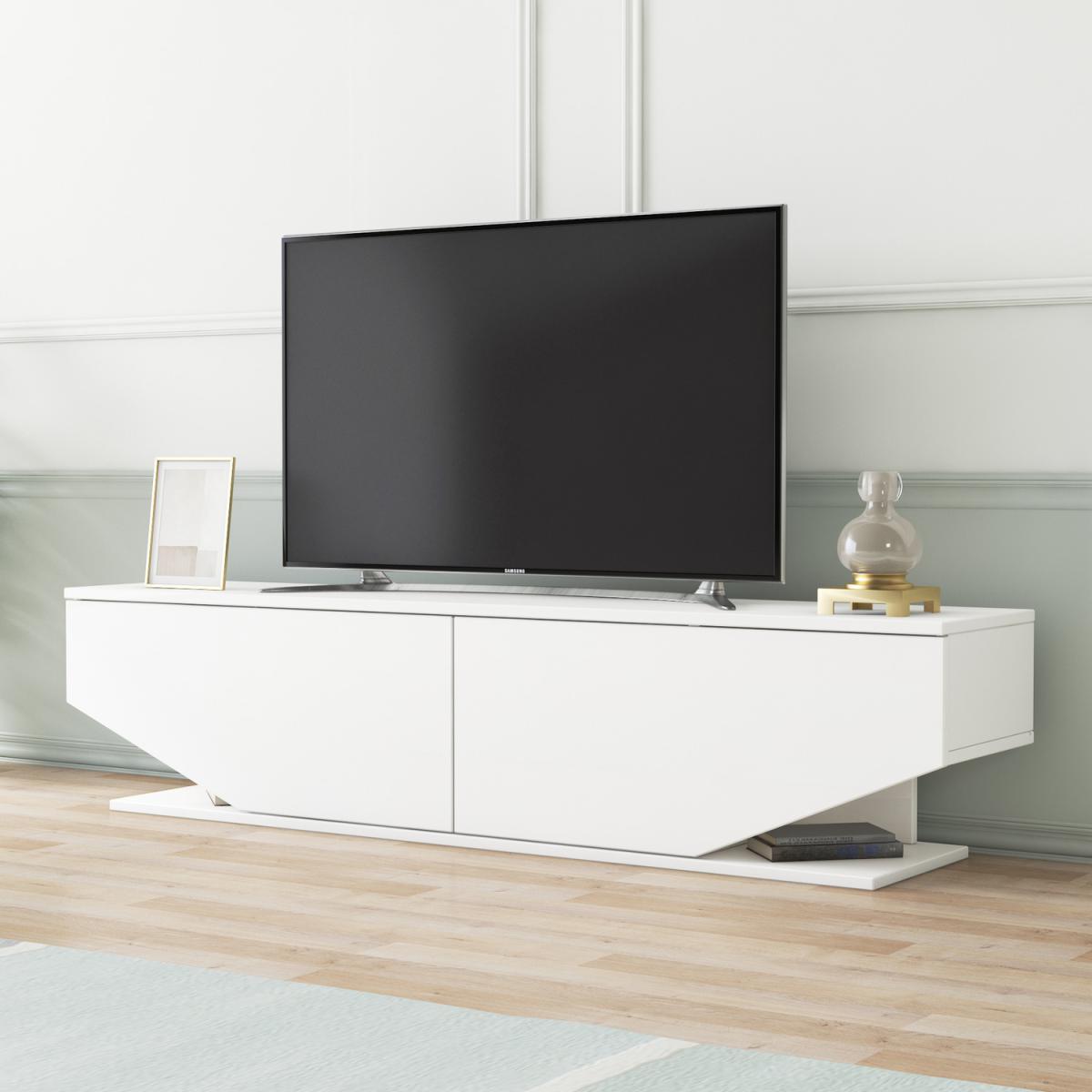 Ares TV Stand - White Colour - White – image 4