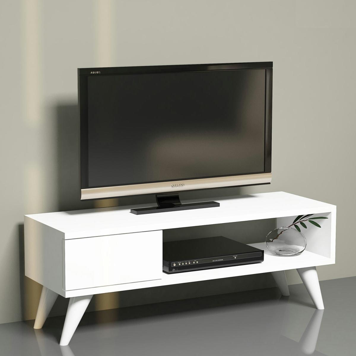 Maya - TV Stand New - White – image 4
