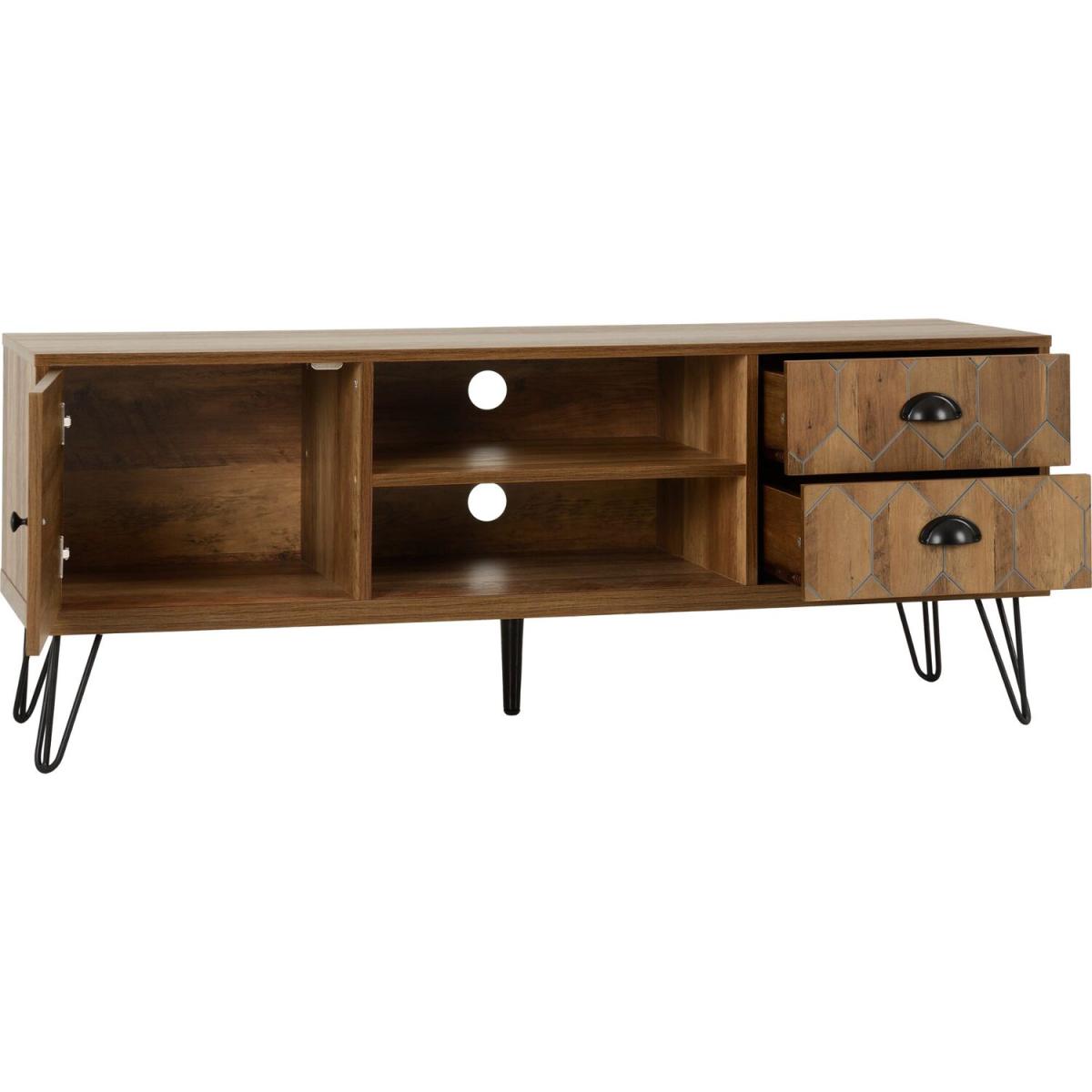 Ottawa One Door Two Drawer TV Unit - Oak Effect – image 2