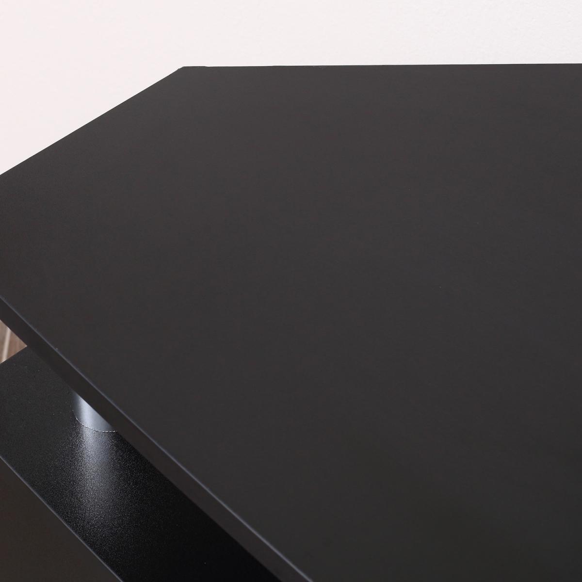 TV Unit Cabinet with Storage Shelves and Cupboard - Black – image 7