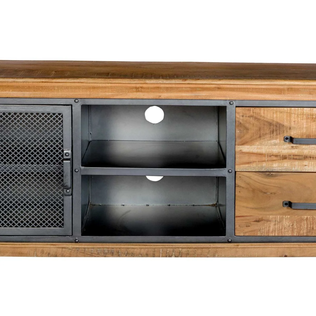 Albatross Mango and Acacia TV Unit 1 Door 2 Drawers - Brown – image 4