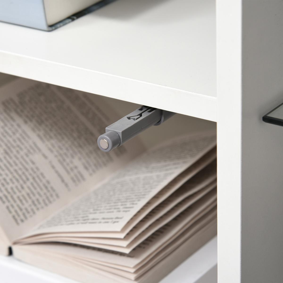 High Gloss TV Stand Storage Cabinet - White, High Gloss White – image 6