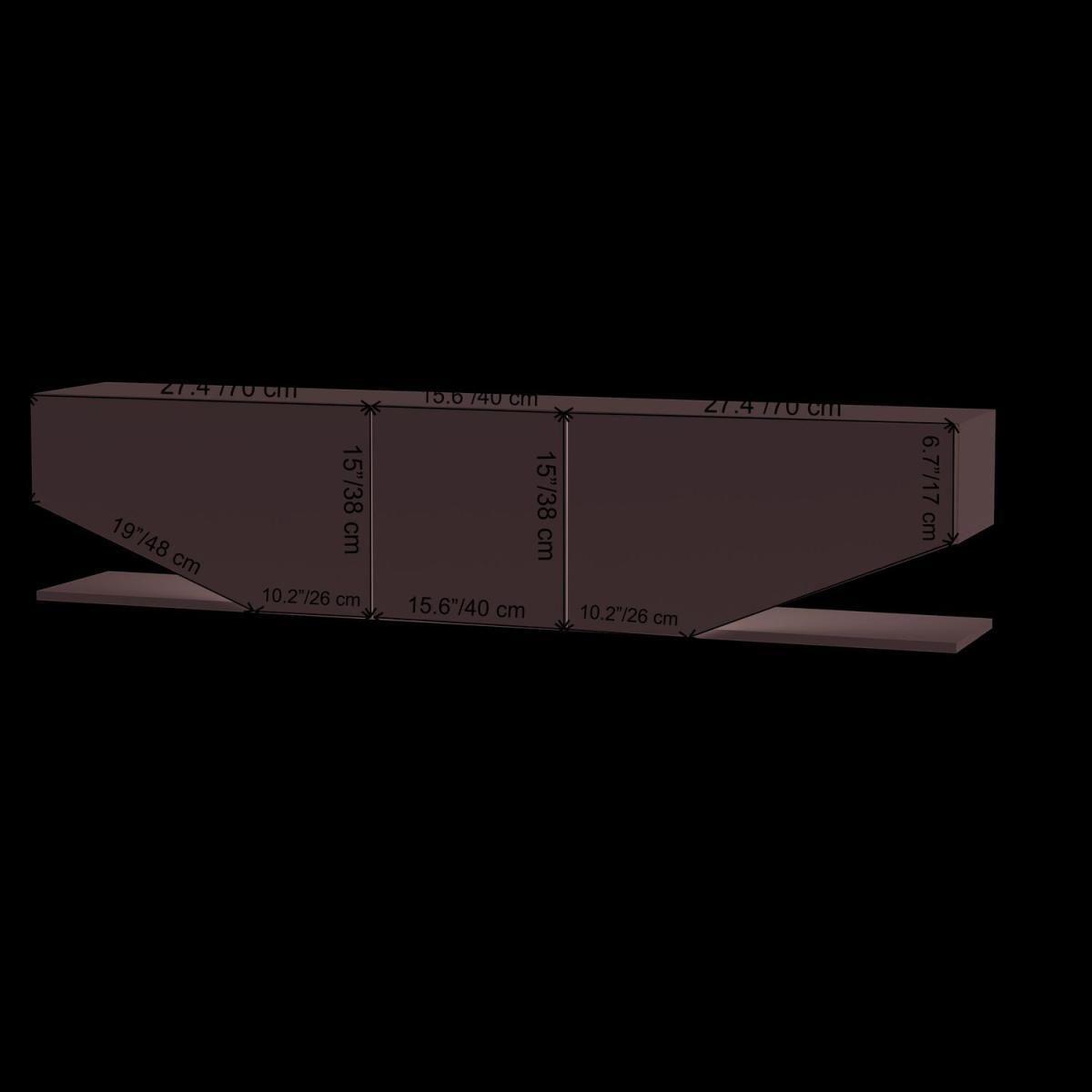Pearl Modern TV Unit TV Stand for TVs up to 71in - Gloss White – image 2