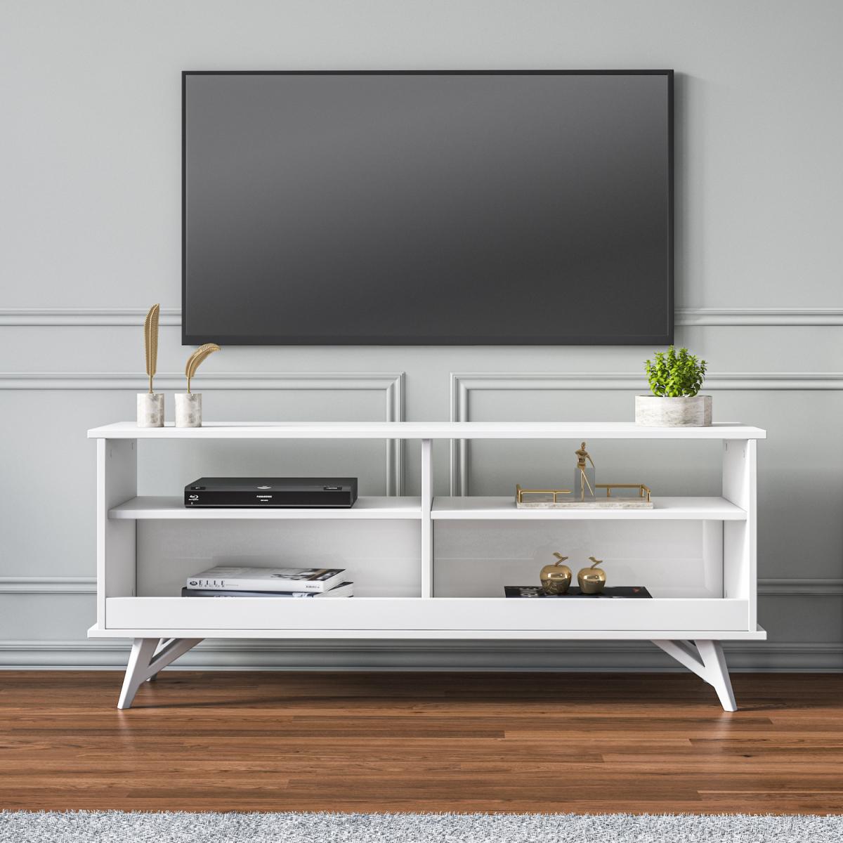 Parker TV Stand - White - White – image 4