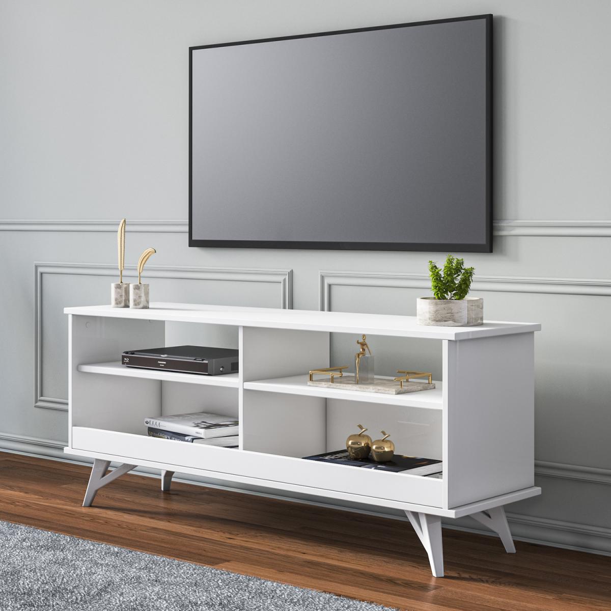 Parker TV Stand - White - White – image 5