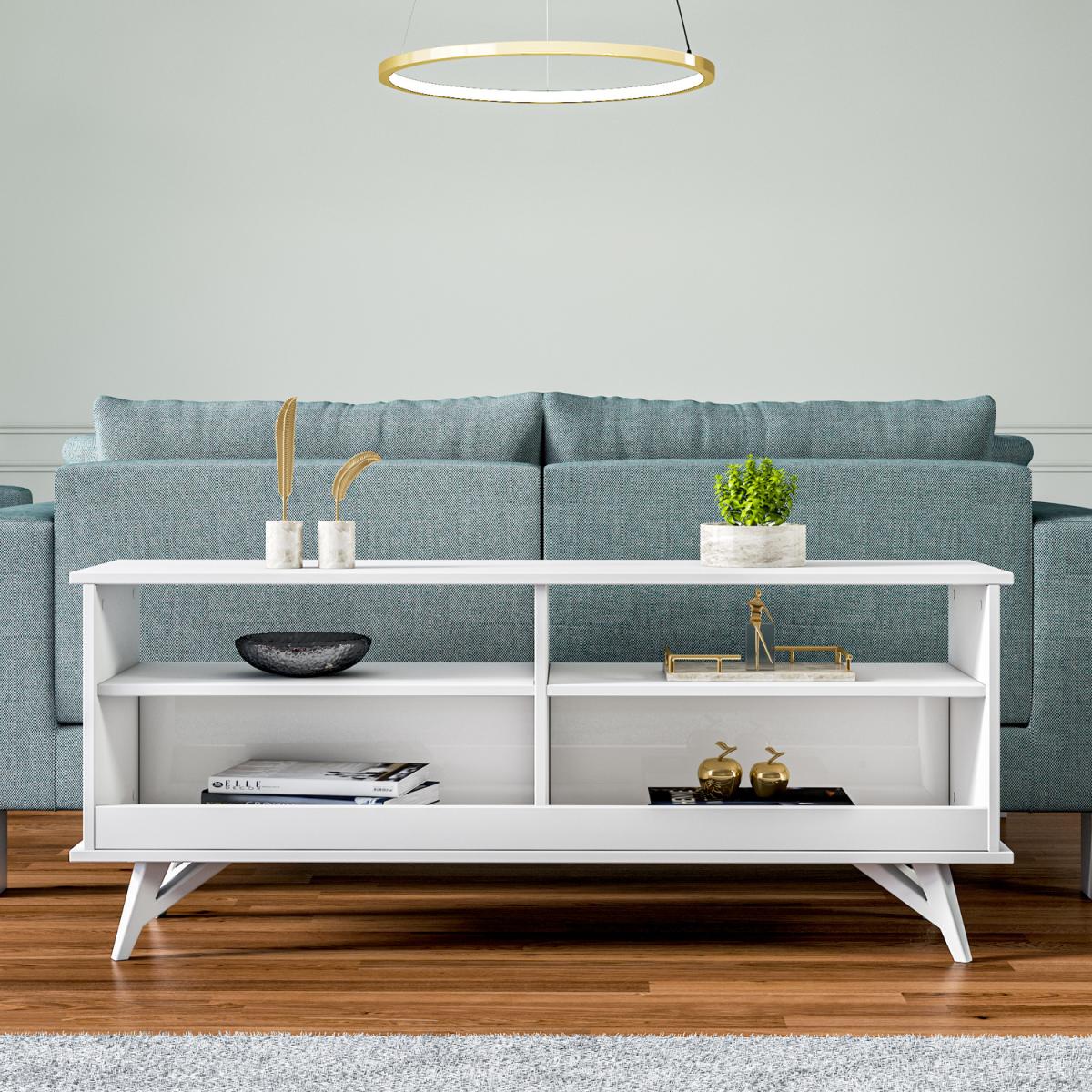 Parker TV Stand - White - White – image 6