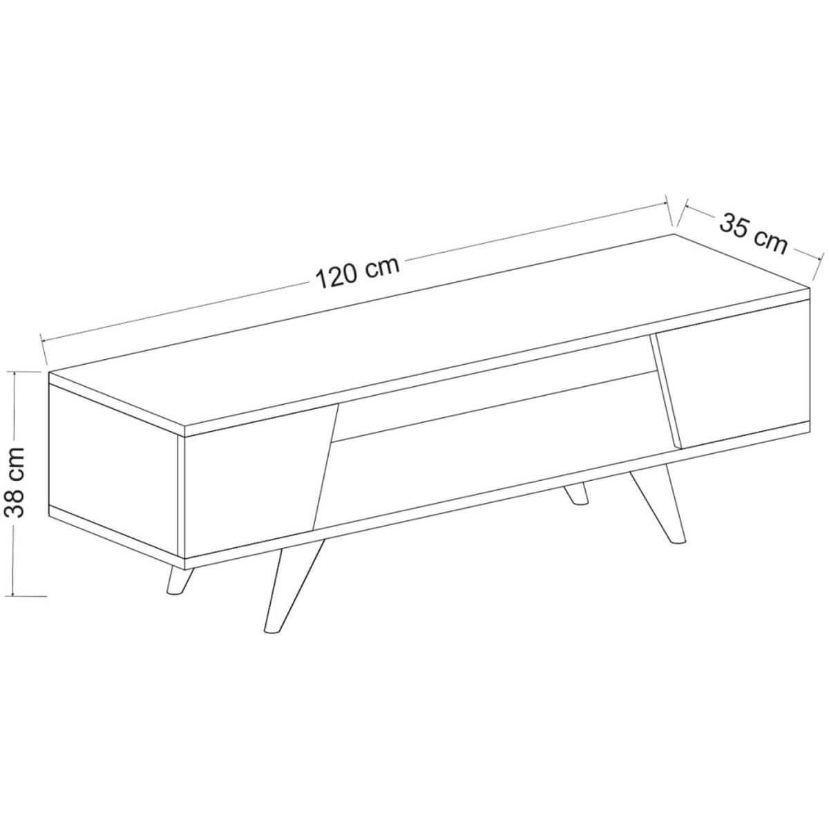 Nouby Modern TV Unit  White - White – image 4