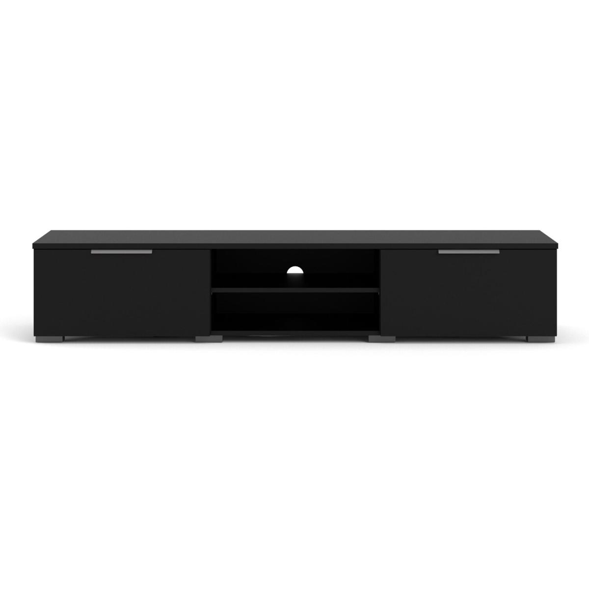 Match 2-Drawer 2-Shelf TV Unit - Black – image 2