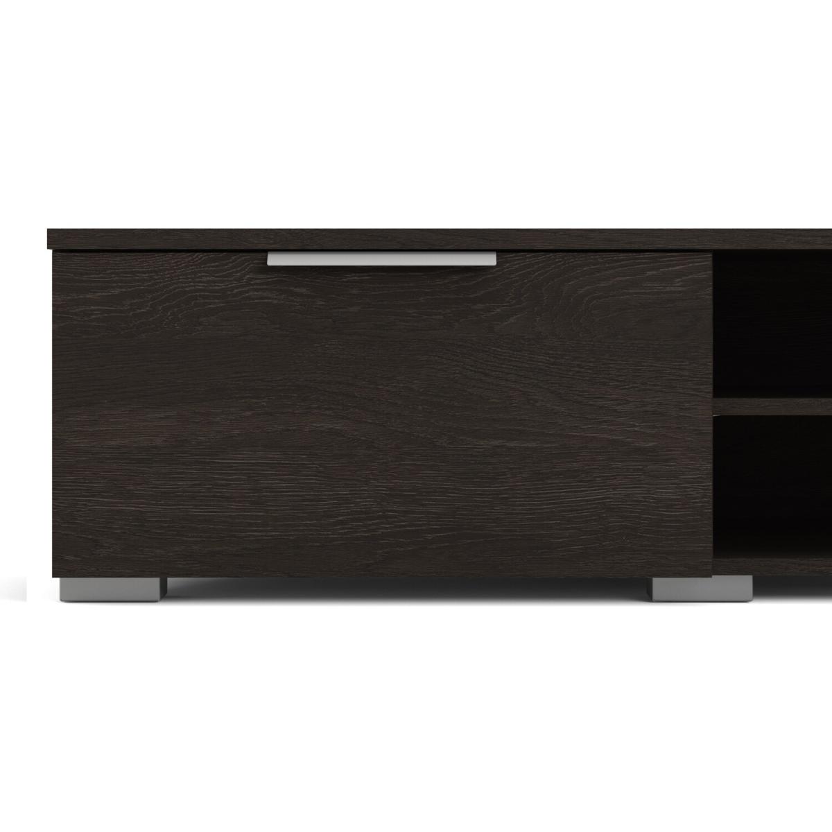 Match 2-Drawer 2-Shelf TV Unit - Black – image 12