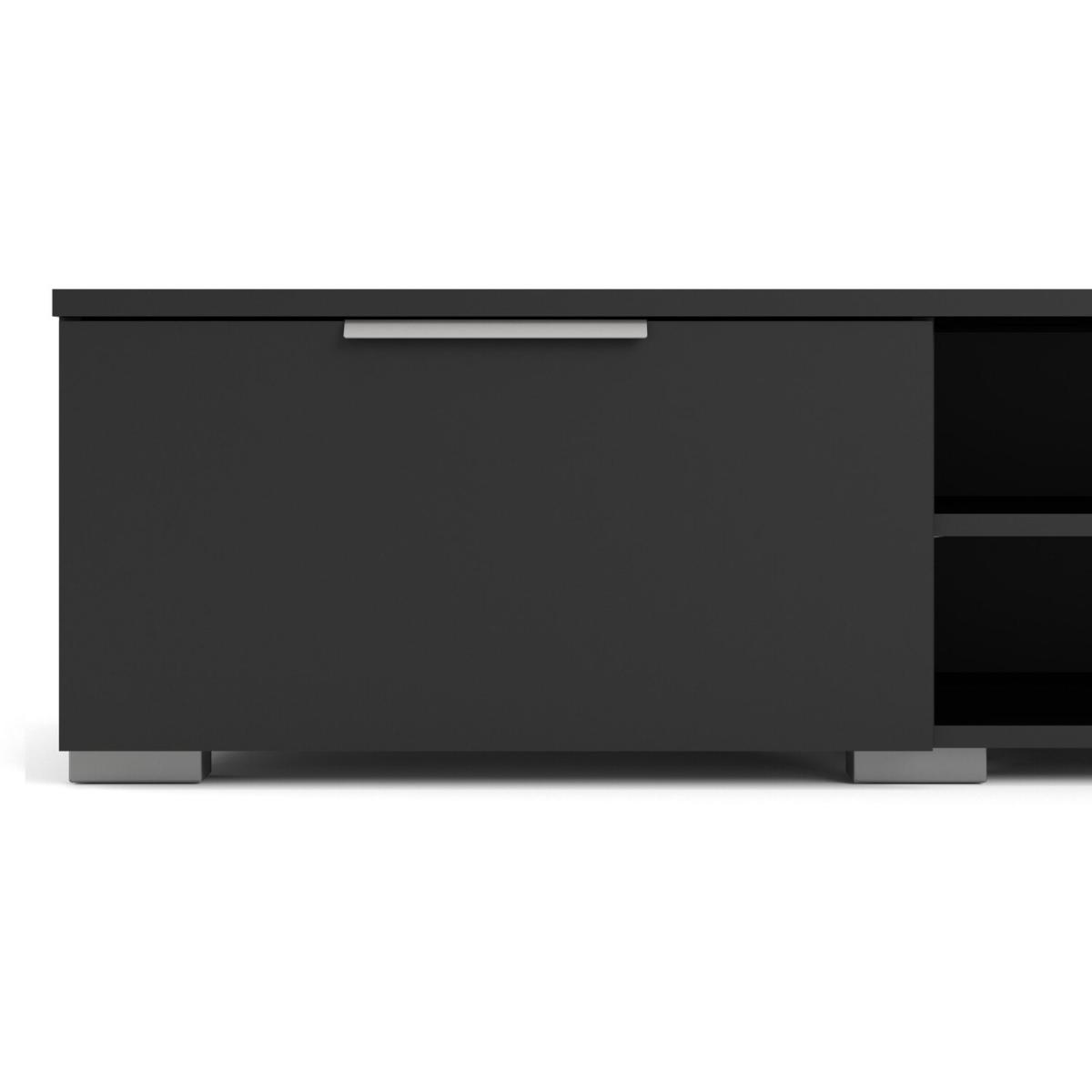 Match 2-Drawer 2-Shelf TV Unit - Black – image 3