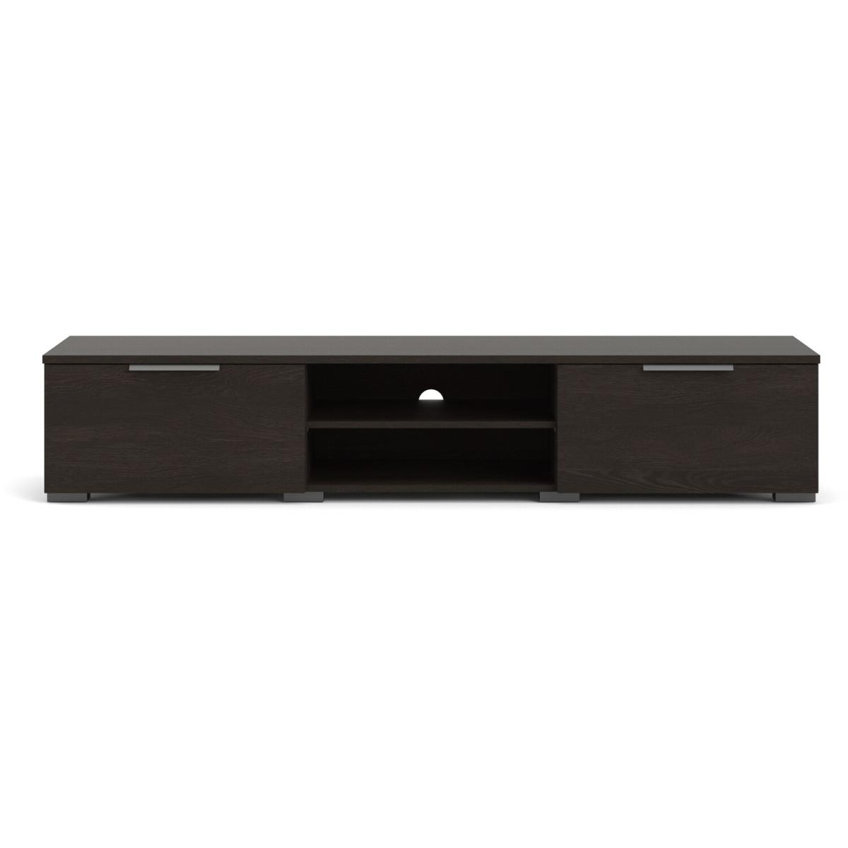 Match 2-Drawer 2-Shelf TV Unit - Black – image 8