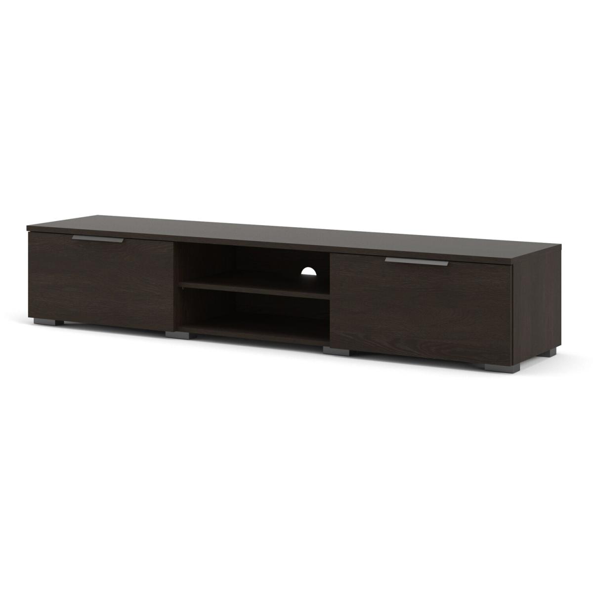 Match 2-Drawer 2-Shelf TV Unit - Black – image 9