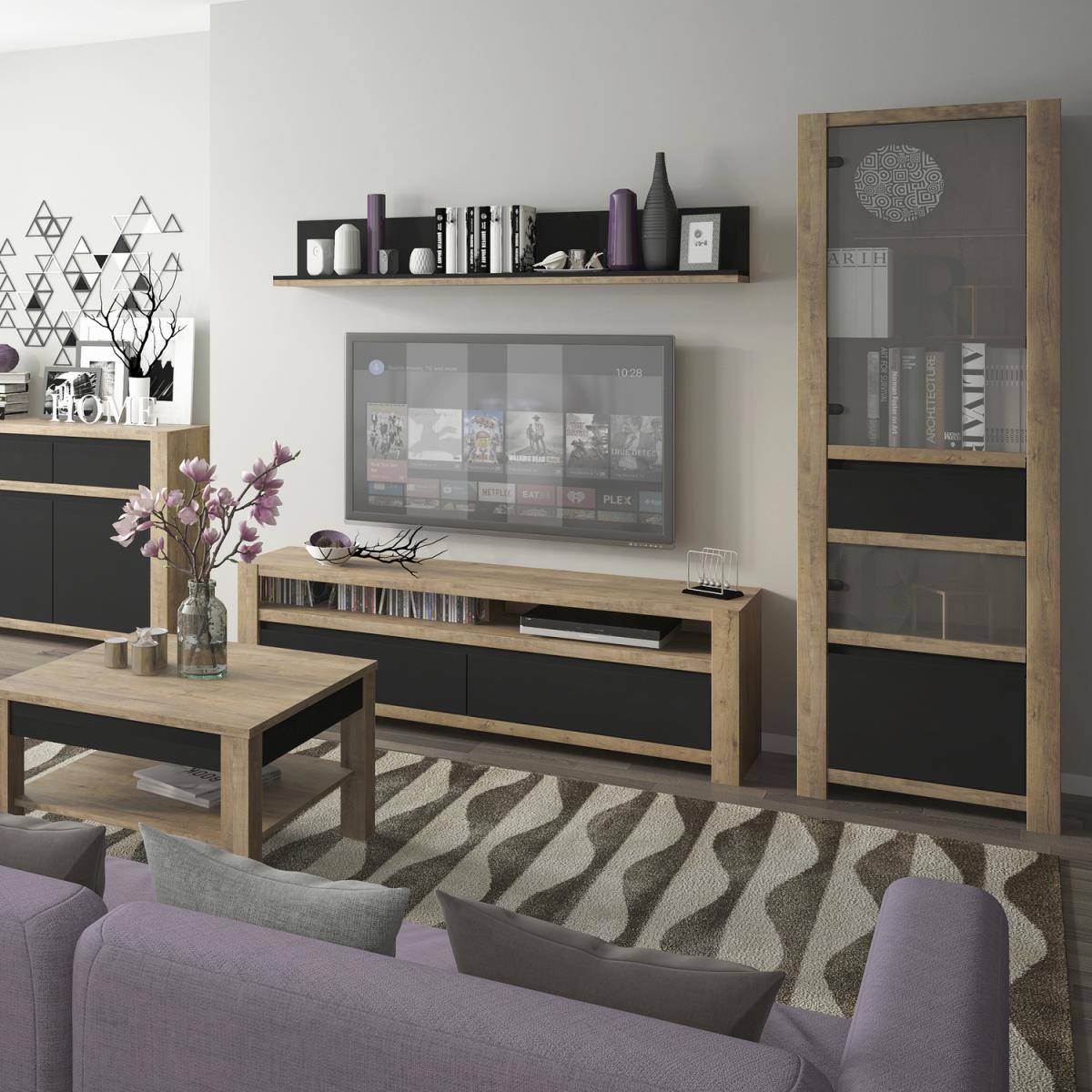 Jonas & James Mexico Two Drawer TV Unit - Lefkas Oak – image 3