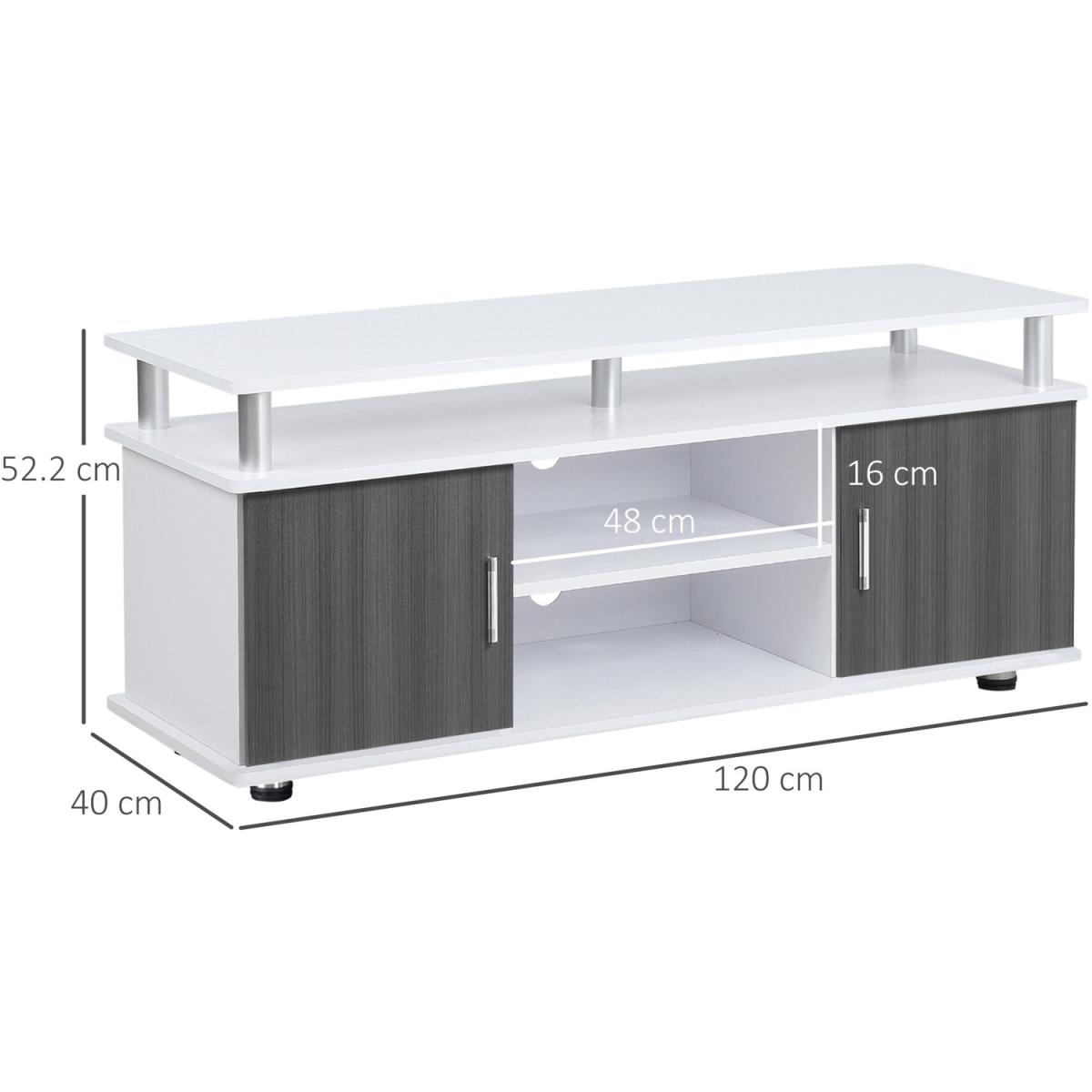 TV Cabinet Stand Entertainment Center 120cm - Grey – image 2