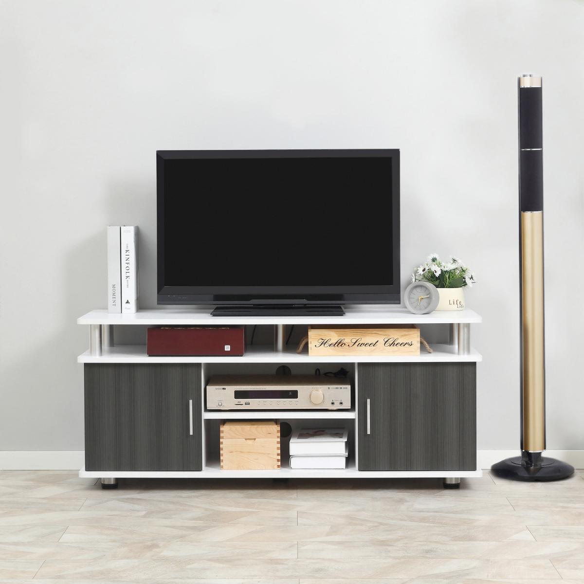 TV Cabinet Stand Entertainment Center 120cm - Grey – image 10
