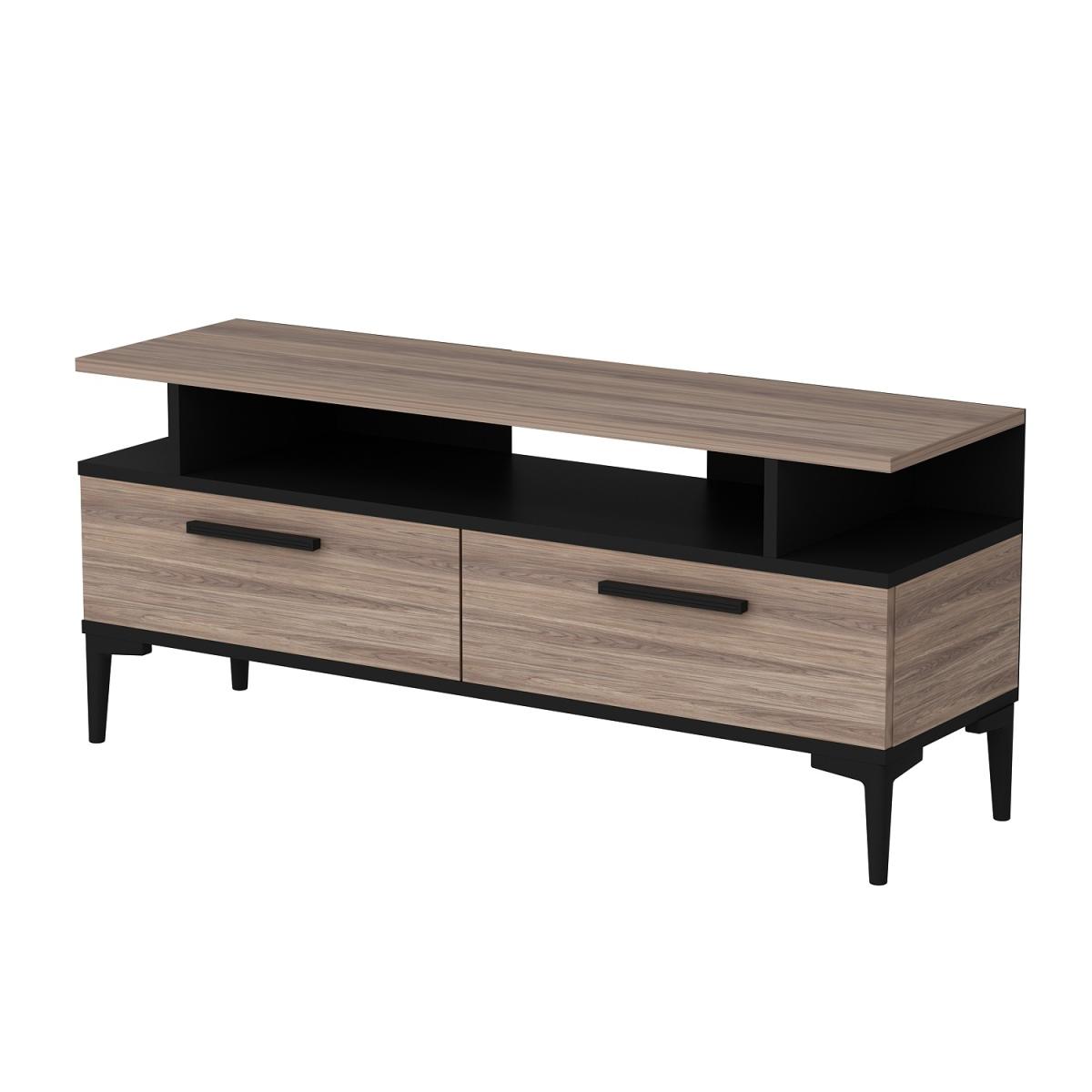 Sery Modern - TV Stand - Taupe and Black – image 7