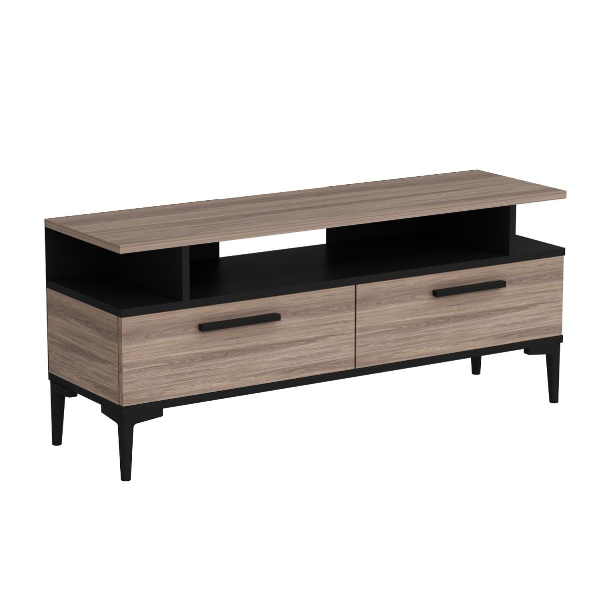 Sery Modern - TV Stand - Taupe and Black – image 8