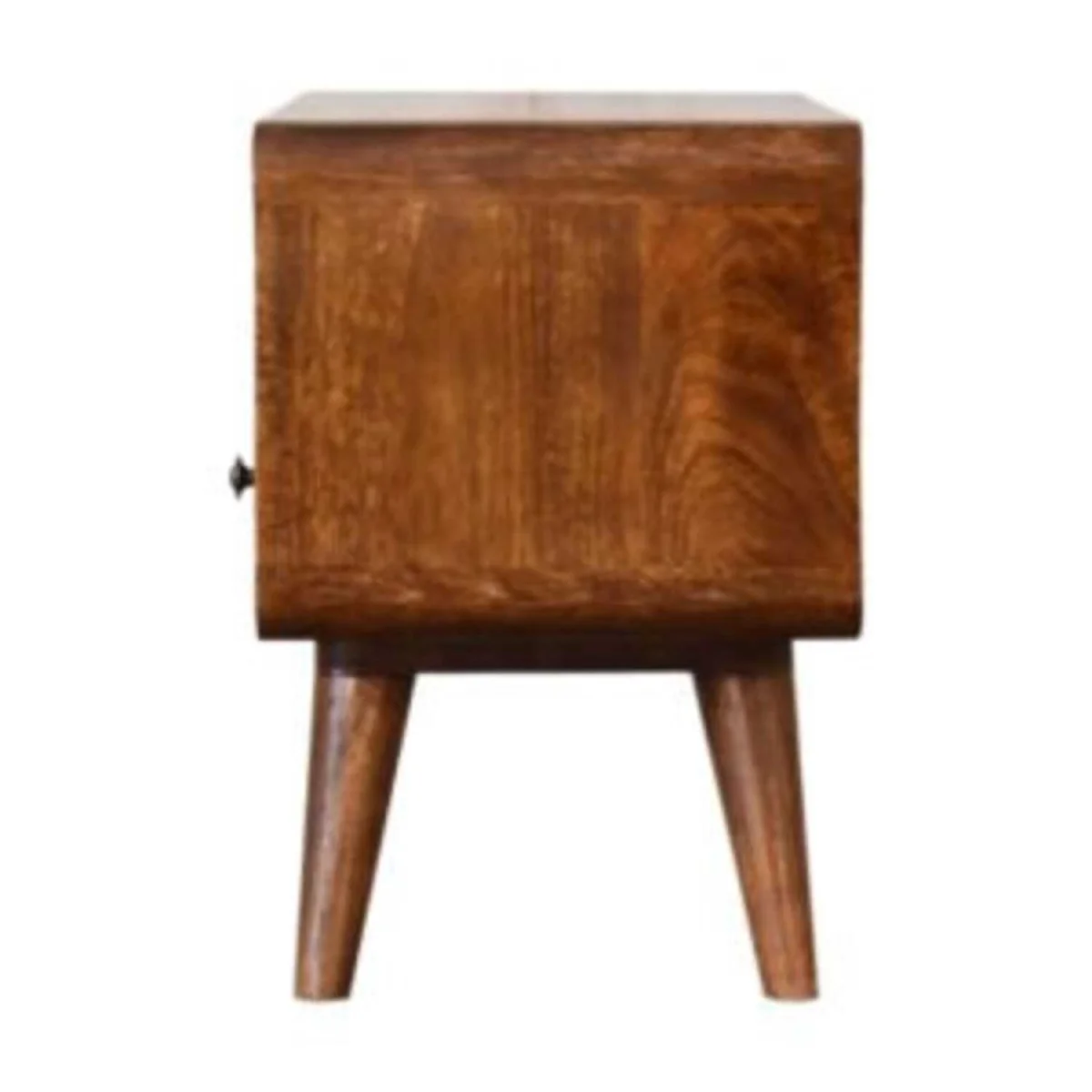 Venzone Mini Chestnut Mango Wood TV Media Unit 2 Drawers - Brown – image 8