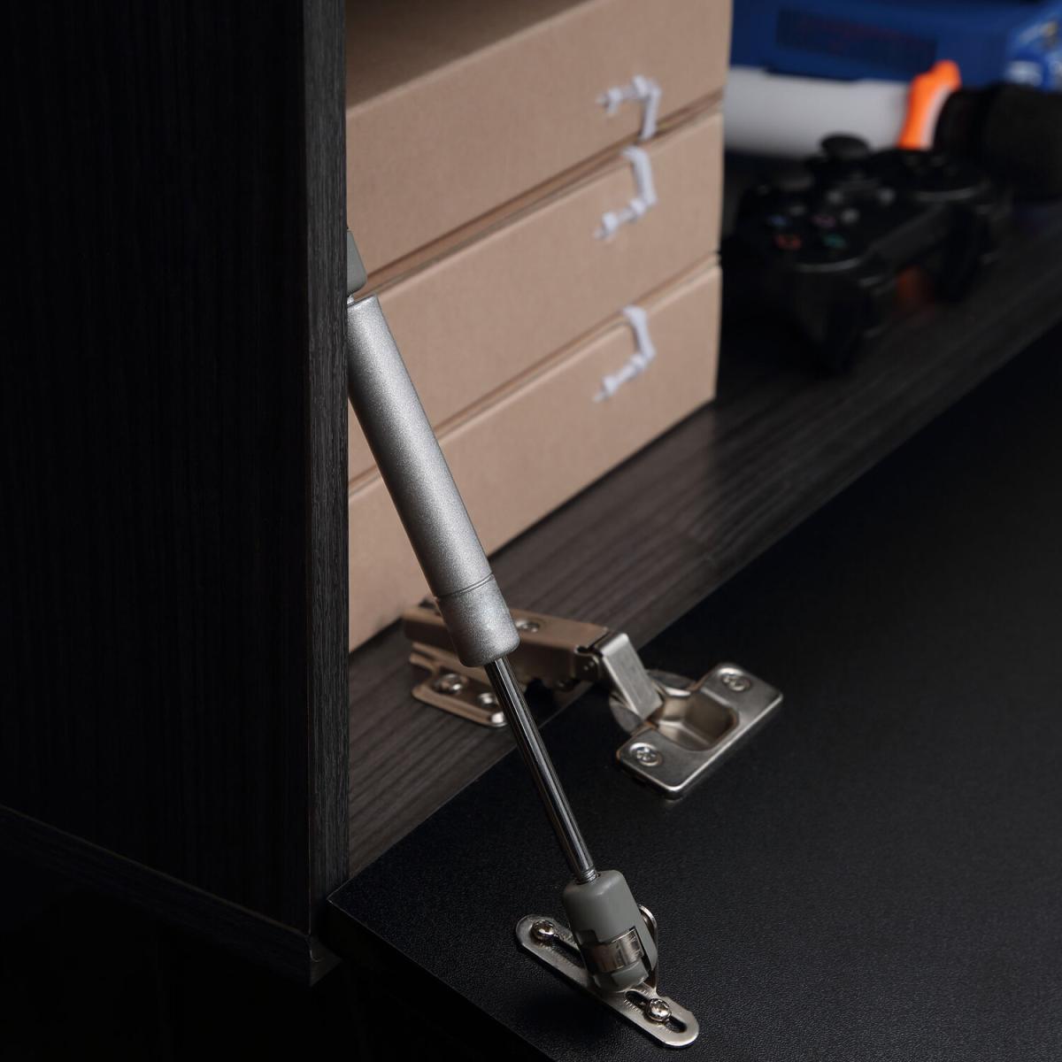 Floating TV Unit Stand for TVs up to 70" with High Gloss Effect - Black – image 5