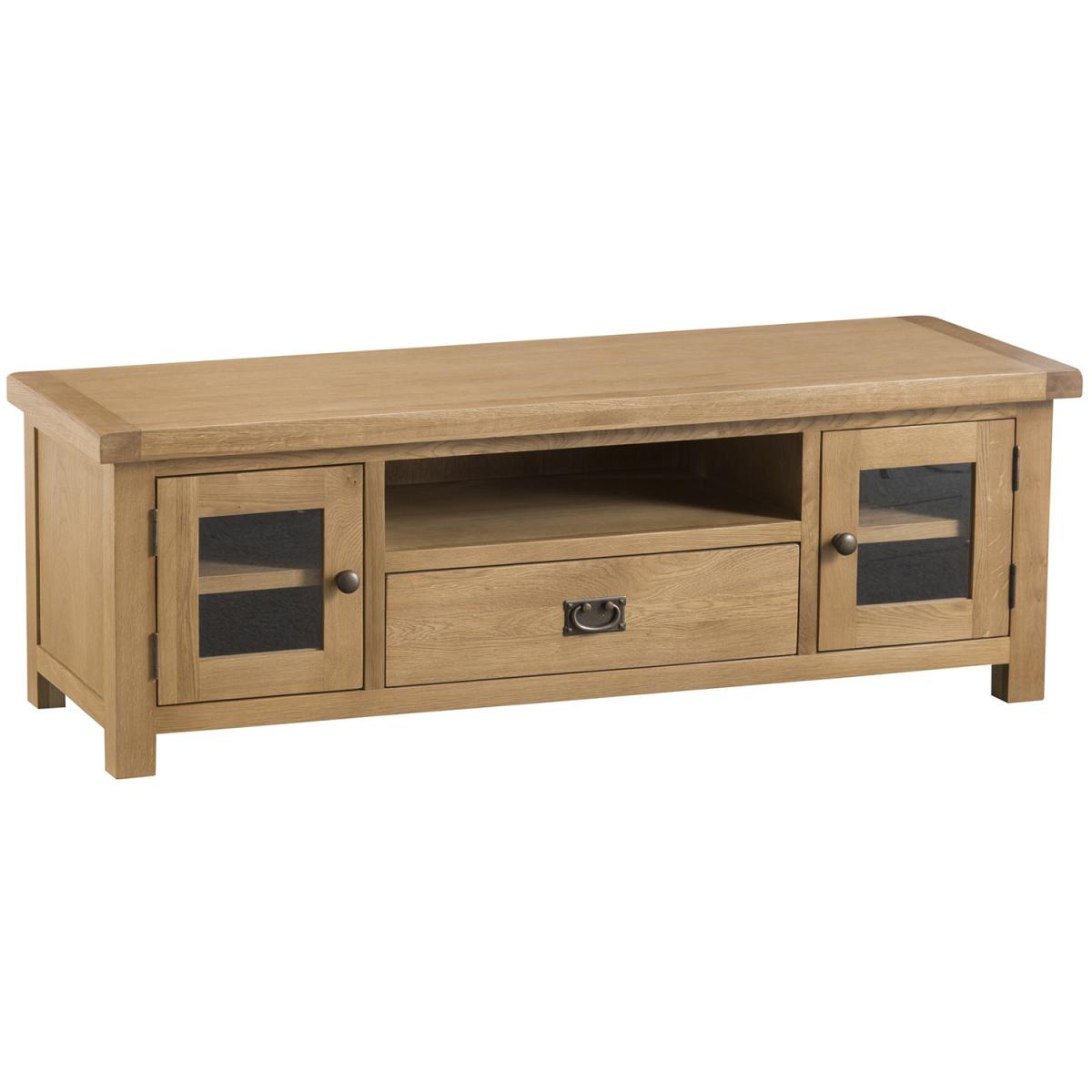 Bisbrooke Country Large TV Unit - Medium Oak – image 2