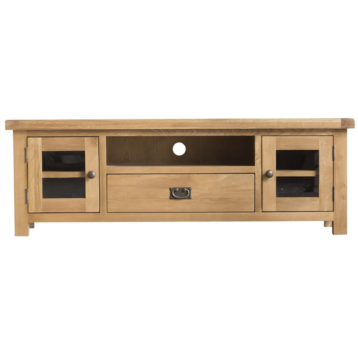 Bisbrooke Country Large TV Unit - Medium Oak – image 3