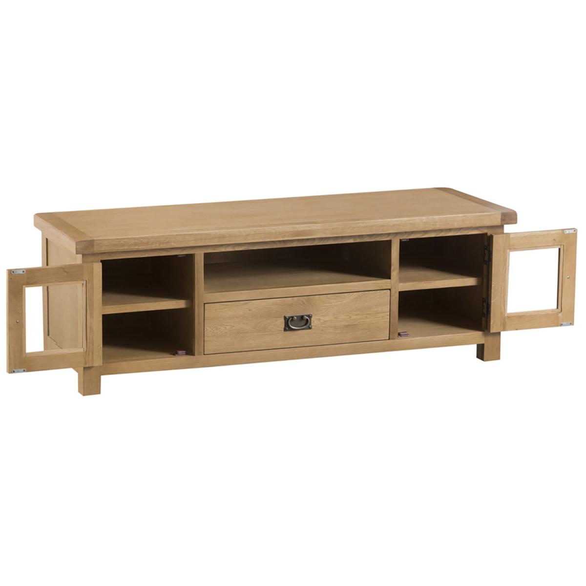 Bisbrooke Country Large TV Unit - Medium Oak – image 4