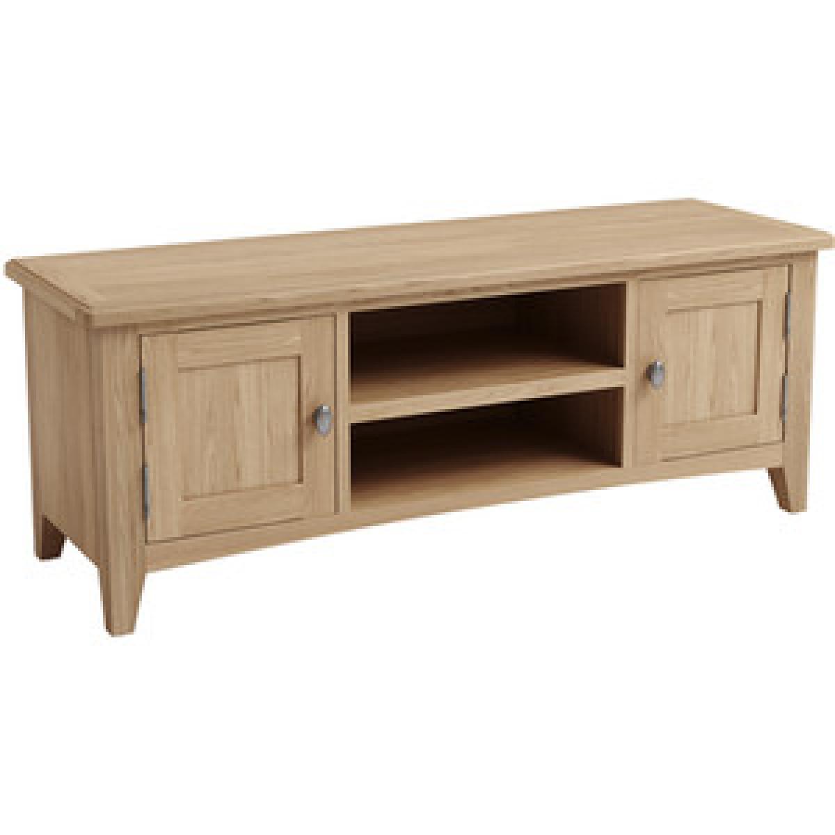 Bisbrooke Country Large TV Unit - Medium Oak – image 7