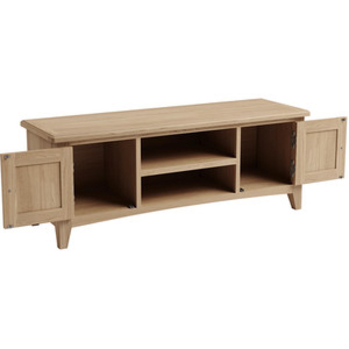 Bisbrooke Country Large TV Unit - Medium Oak – image 8