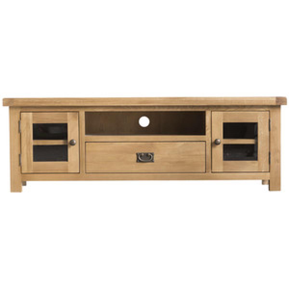 Bisbrooke Country Large TV Unit - Medium Oak – image 10