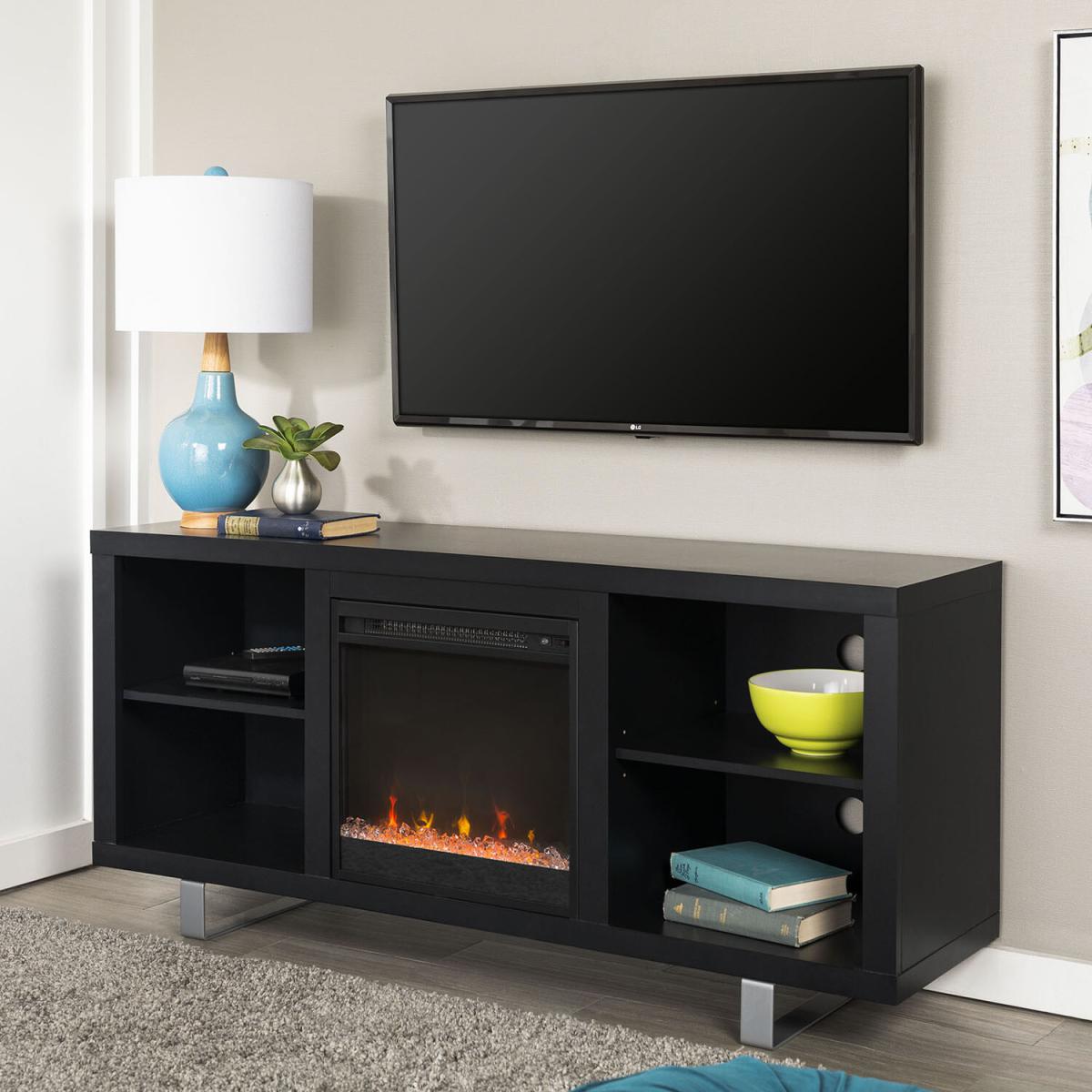 Dante Electric Fireplace TV Stand - Black – image 4