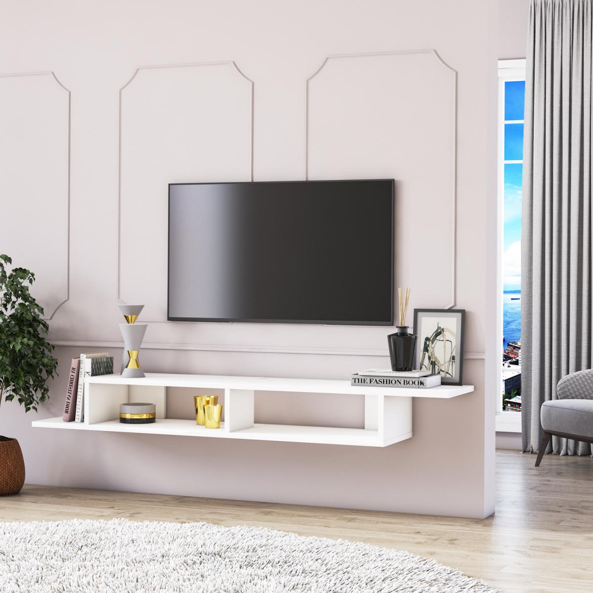 Numudio Floating TV Stand - White Colour - White – image 2