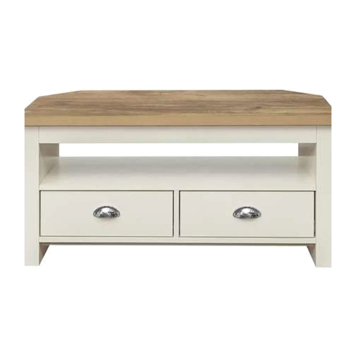 Highgate Corner TV Unit - Cream & Oak – image 1