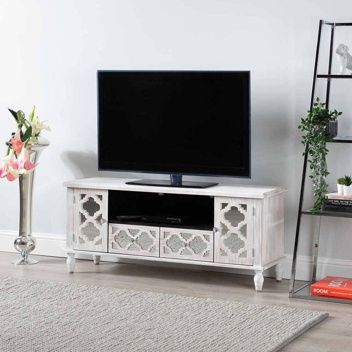 Hampton Beach Wooden TV Entertainment Unit - Natural – image 2