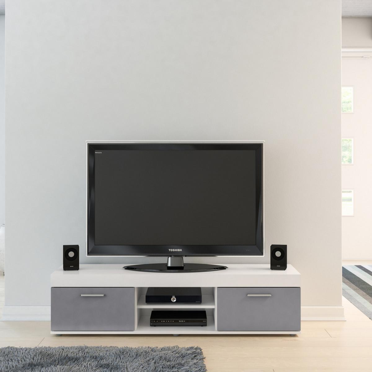 Edgeware TV Unit - White & Grey / 2 – image 2