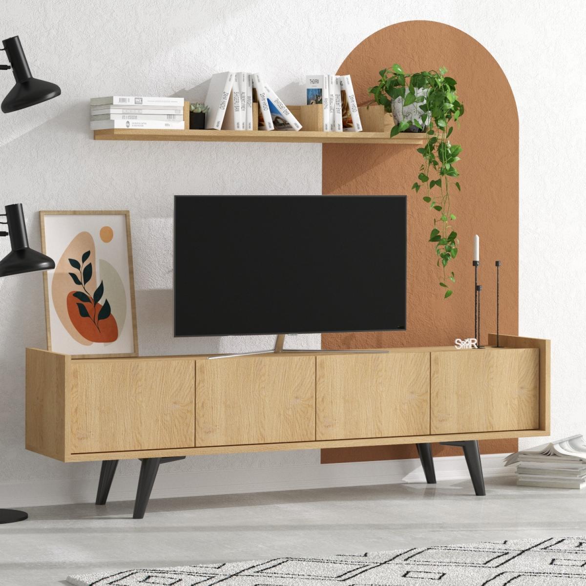 Henbury TV Unit - Oak – image 2