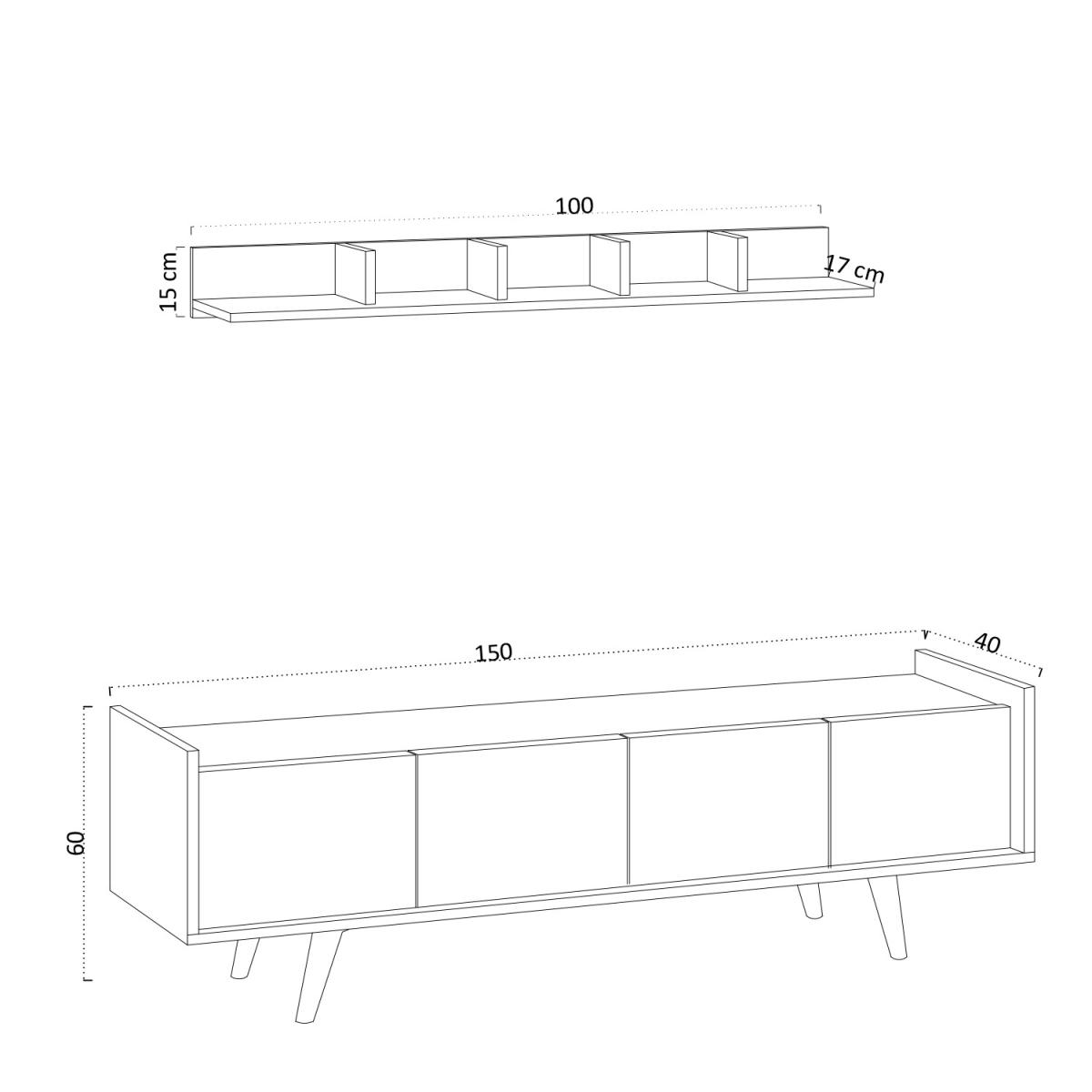 Henbury TV Unit - Oak – image 4