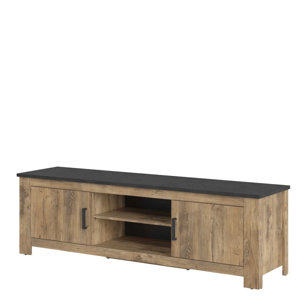 Juniper 2 Door TV Cabinet Chestnut and Matera - Brown – image 3